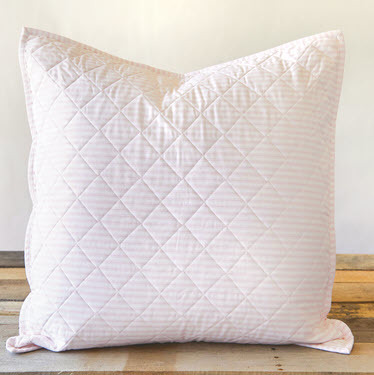 Fairfield Pastel Stripe Classic Quilted Euro Sham