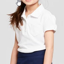 Girls' Short Sleeve Interlock Uniform Polo Shirt - Cat & Jack™