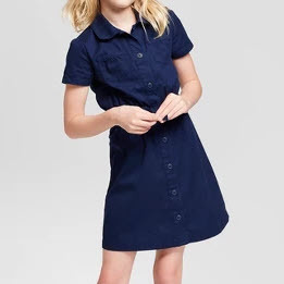 Girls' A Line Uniform Dress - Cat & Jack™
