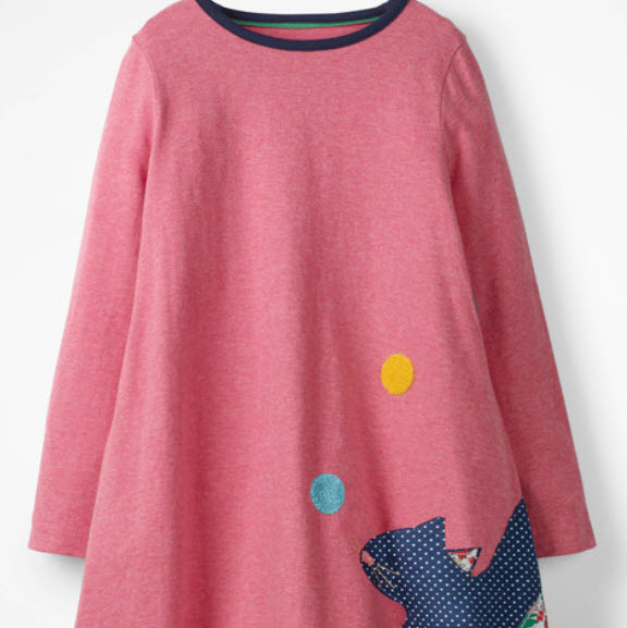 Patchwork Appliqué Dress