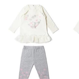 Ruffled Heart Tee And Leggings Set (0-24M)