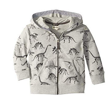 Hatley Kids Skeletal Dinos Full Zip Hoodie (Toddler/Little Kids/Big Kids)