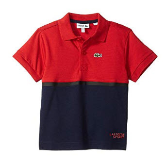 Lacoste Kids Short Sleeve Color Block Lifestyle Polo (Little Kids/Big Kids)