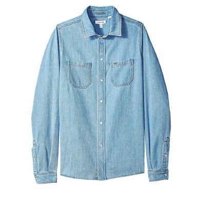 Lacoste Kids Denim Shirt (Little Kids/Big Kids)