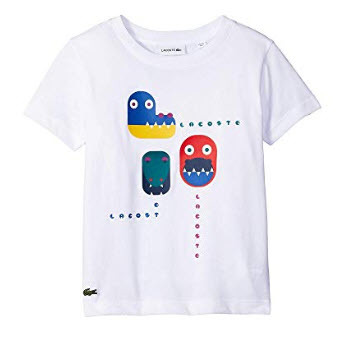 Lacoste Kids Short Sleeve Video Game Print Tee Shirt (Toddler/Little Kids/Big Kids)