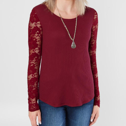 Scoop Neck Thermal Top