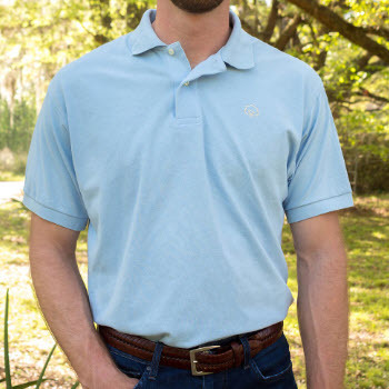 Men's Cotton Blue Ridge Polo