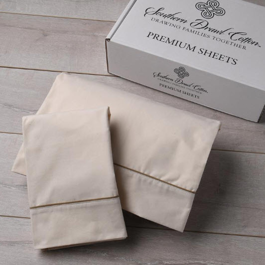 Southern Drawl Sheet Set (Natural Khaki)