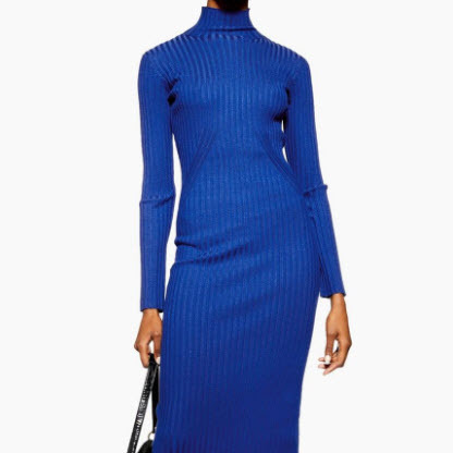 topshop knitted midi dress