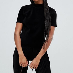Bershka chenille cord top