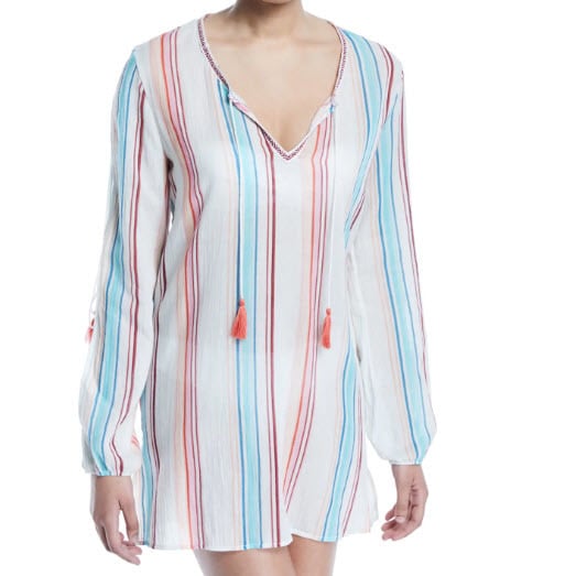 Paradise Passport Striped Coverup Tunic