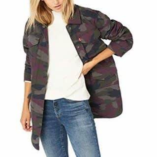 Levi's Women's Cotton Four Pocket Oversized Military Jacket