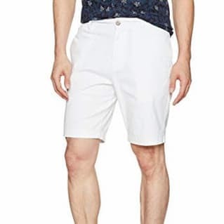 Nautica Slim Fit Flat Front Stretch Chino Solid Short