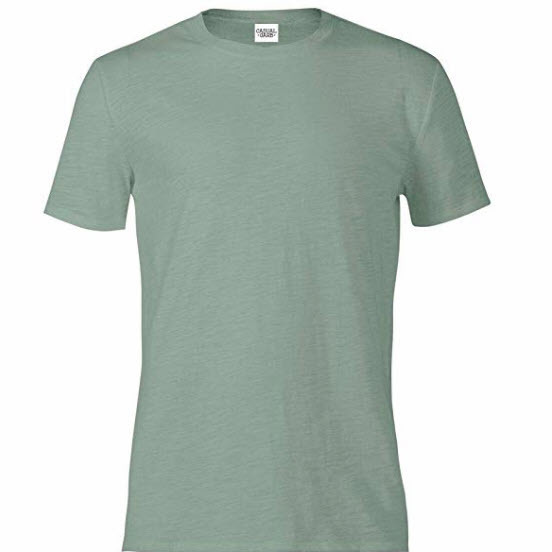 Casual Garb Men's Slub Crew Neck T Shirt