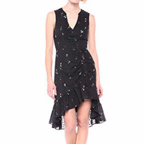 Parker Women's Candy Button Front Ruched Midi Dress