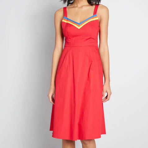 Verve Confirmed Cotton A-Line Dress