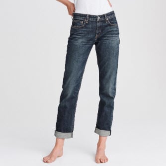 Dre Low-Rise Slim Boyfriend