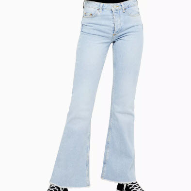 Bleach Flare Jeans By Boutique