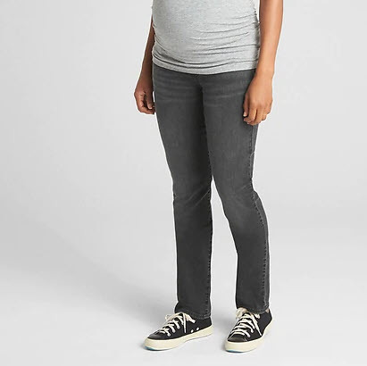 Maternity Full Panel Classic Straight Jeans
