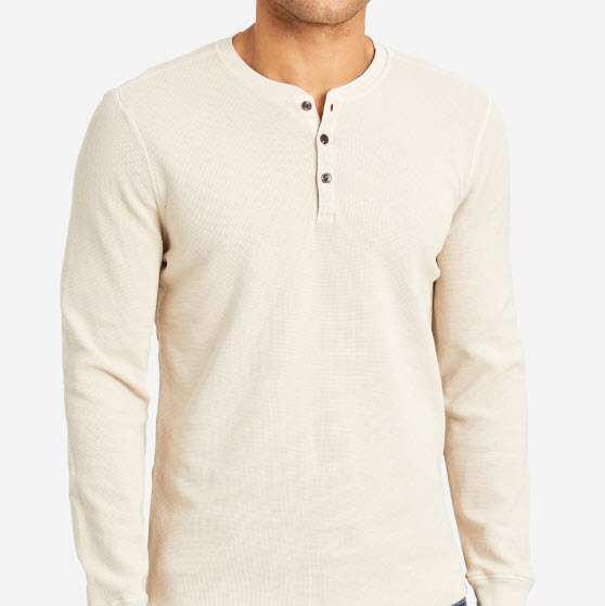 Court Waffle Henley