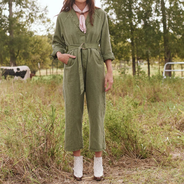 The Herringbone Roundtop Jumpsuit