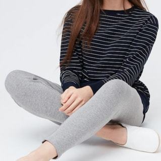 Women Ultra Stretch Striped Tunic Set