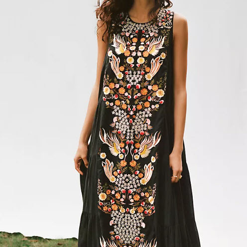 Jacaranda Tiered Maxi Dress