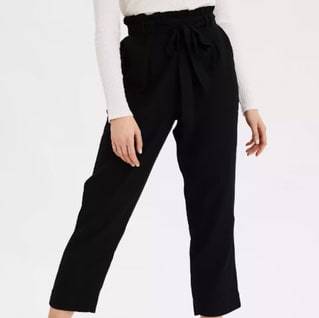 High-Waisted Paperbag Pant