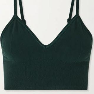 Delight stretch cotton-blend sports bra