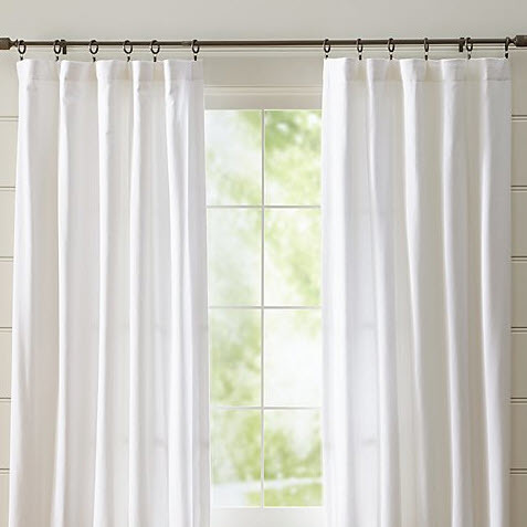 Wallace 52"x84" White Curtain Panel