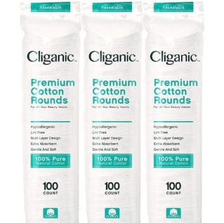 Cliganic Premium Cotton Rounds for Face