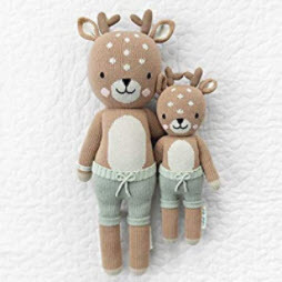 CUDDLE + KIND Elliott The Fawn Little 13" Hand-Knit Doll