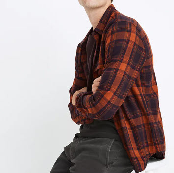Men's Brushed Twill Perfect Shirt - Tobin Plaid
