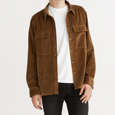 Men's Corduroy Shirt - Easy Long Sleeve