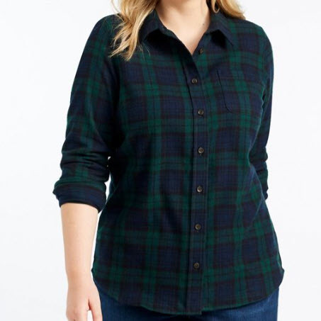 Women's Scotch Plaid Flannel Shirt