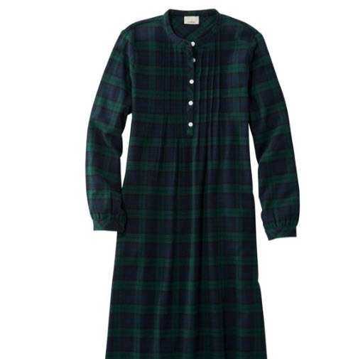 Women's Scotch Plaid Flannel Nightgown