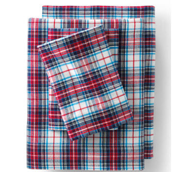 5oz Velvet Flannel Plaid Sheets