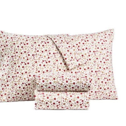 Printed 100% Cotton Flannel Pair of Standard Pillowcases