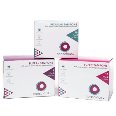 Organic Cotton Tampons: 3 Month Supply