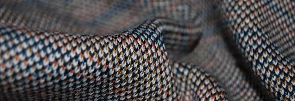 close up of bird's eye fabric