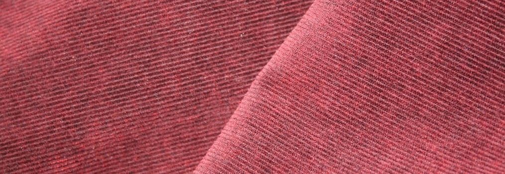 Close up of corduroy fabric