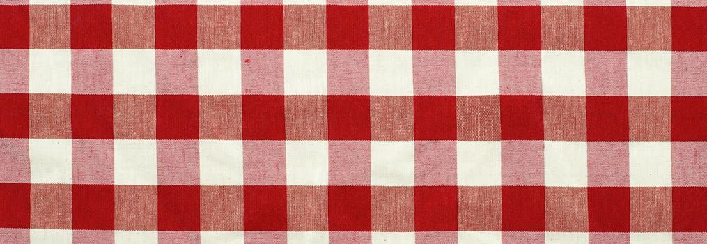 Close up of gingham fabric