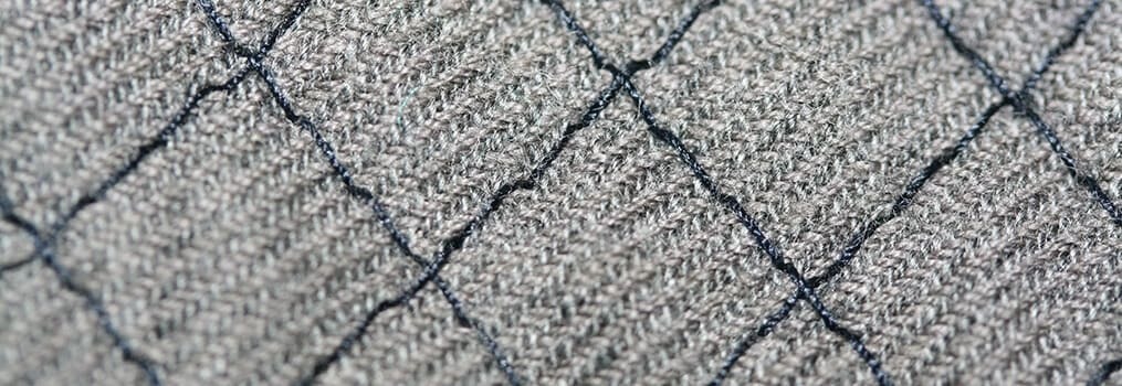 Close up of quilting fabric