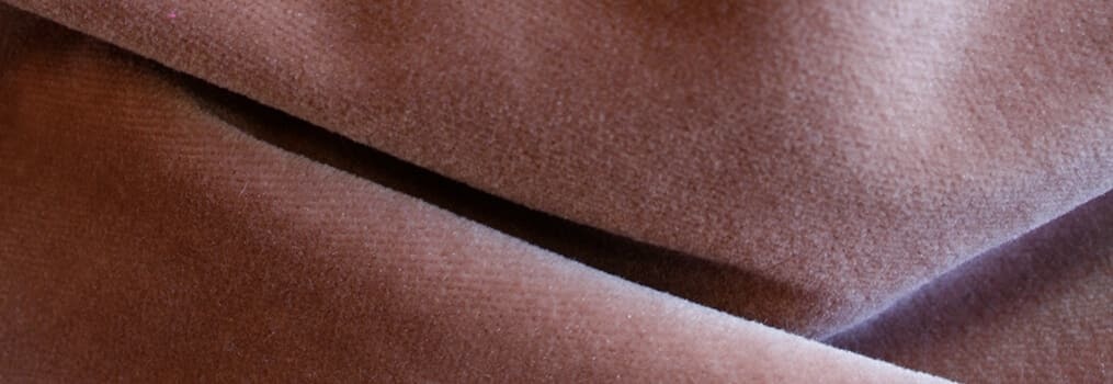 Close up of velvet fabric