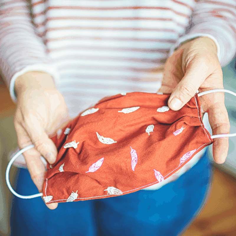 Shop cotton - patterned face mask