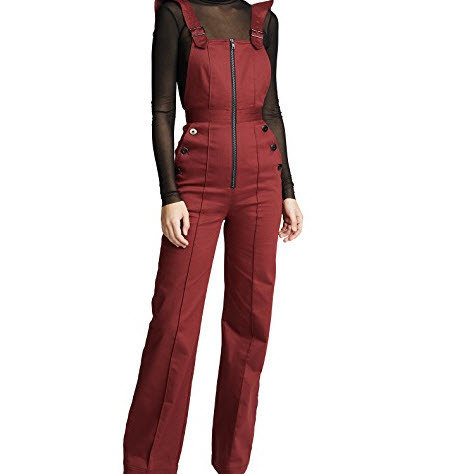 Burgundy Dungarees