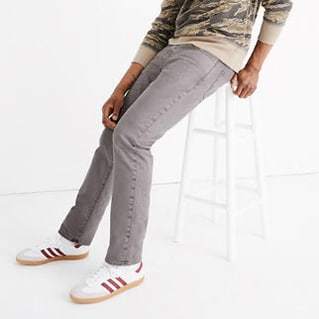 mens garment dyed sllim everyday flex jeans madewell main