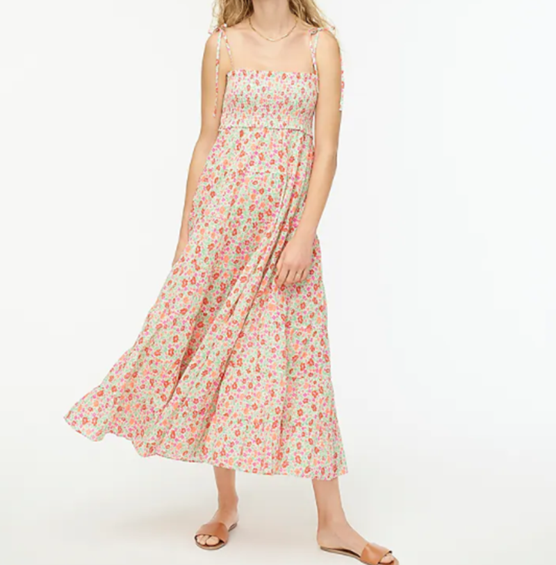 Cotton Voile Smocked Dress