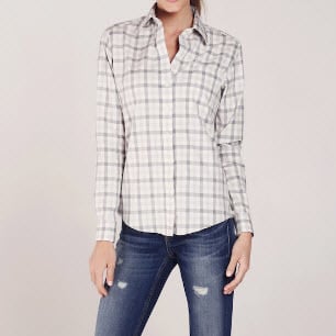 Plaid Women Button Down