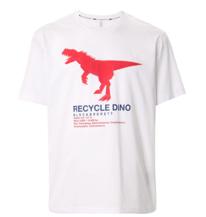 Recycle-Dino Cotton T- Shirt